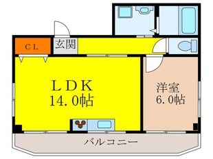 タウンズマンション下村の物件間取画像